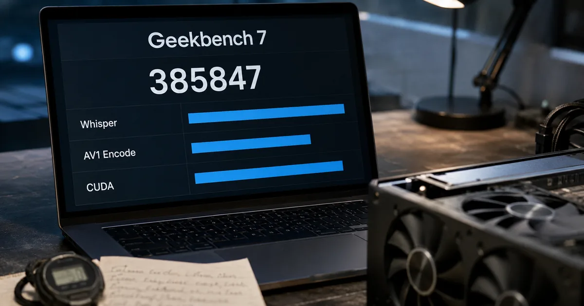 What Is Geekbench 7? AI Captions and CUDA Change the Ruler
