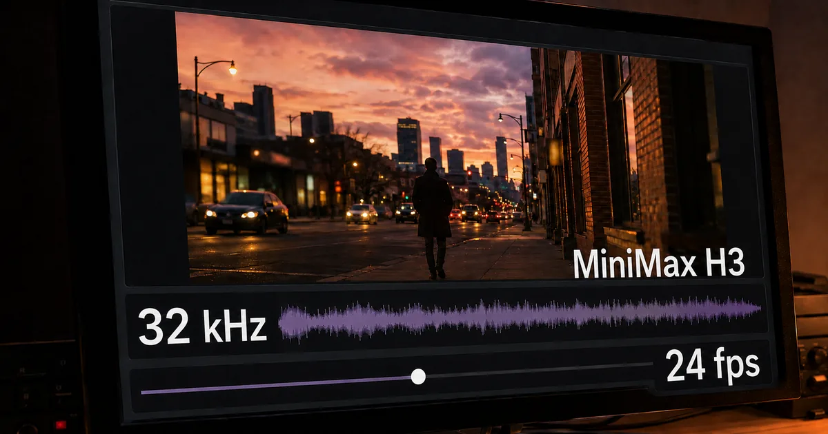 MiniMax H3とは?2K動画と音声を同時に生成するモデル