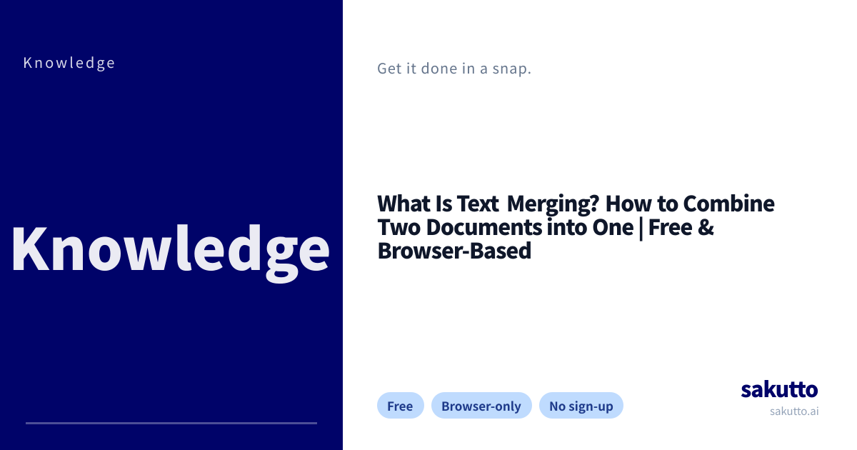 What Is Text Merging? How to Combine Two Documents into One | Free ...